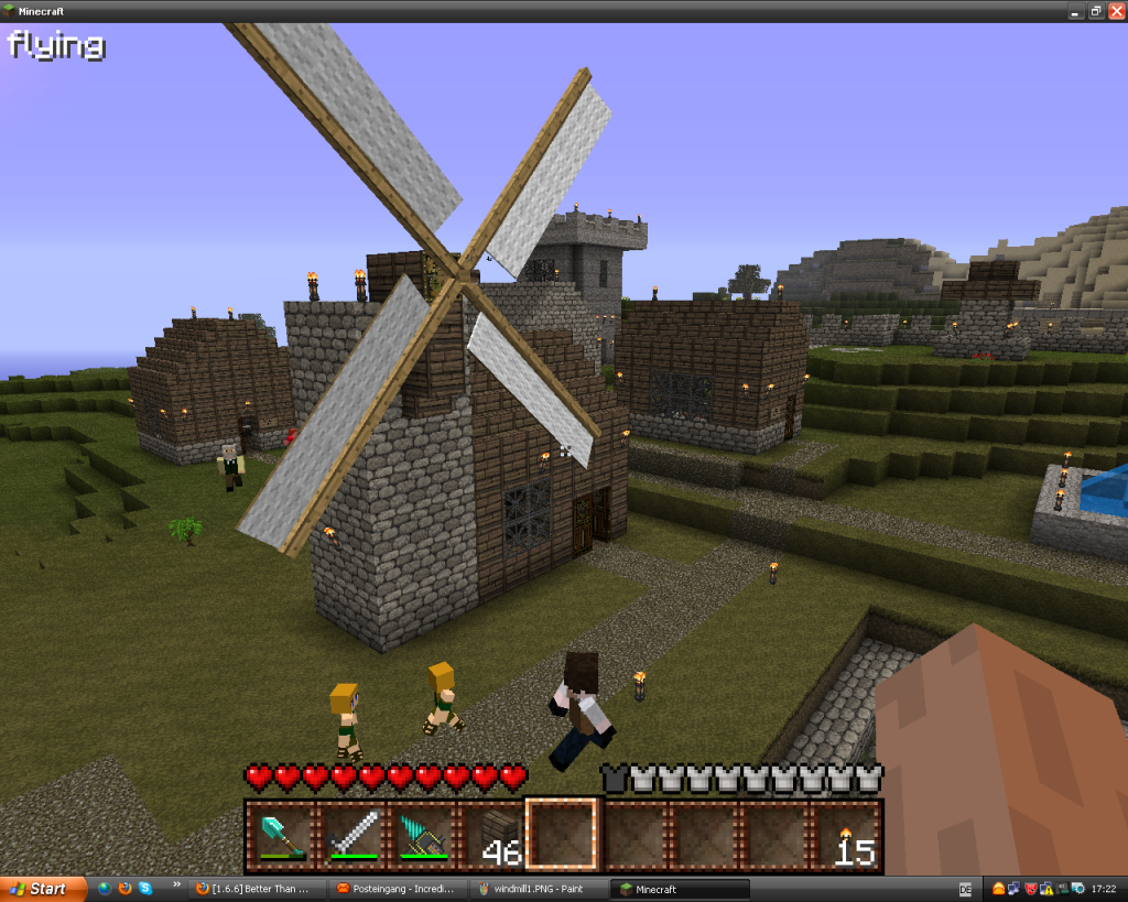 millenaire village with moving windmill, but its without function