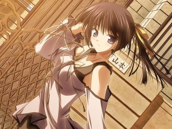 Brown haired anime girl Pictures, Images and Photos