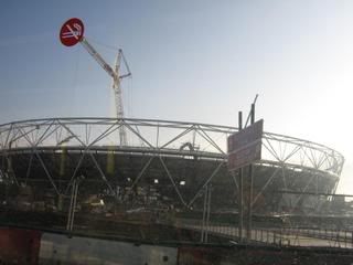 Olympic site being built 2010 London East