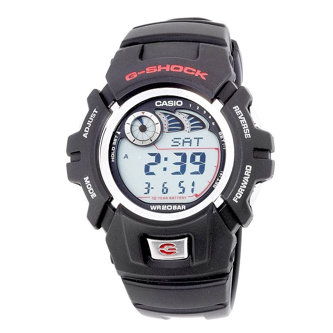 NEW Casio G2900F-1V, G-Shock Digital Watch, Black Resin Band, 4 Alarms ...