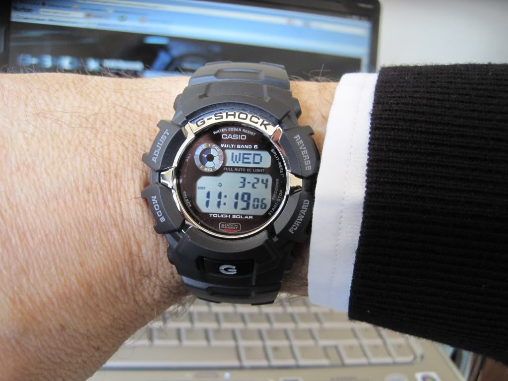 Casio G Shock Gw2310 1 Tough Solar Digital Black Round Dial Black Resin