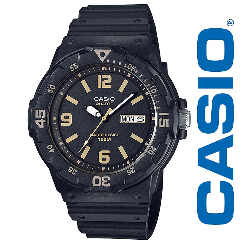 casio quartz resin casual watch
