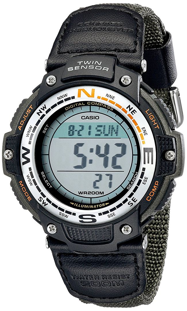 casio thermo compass watch