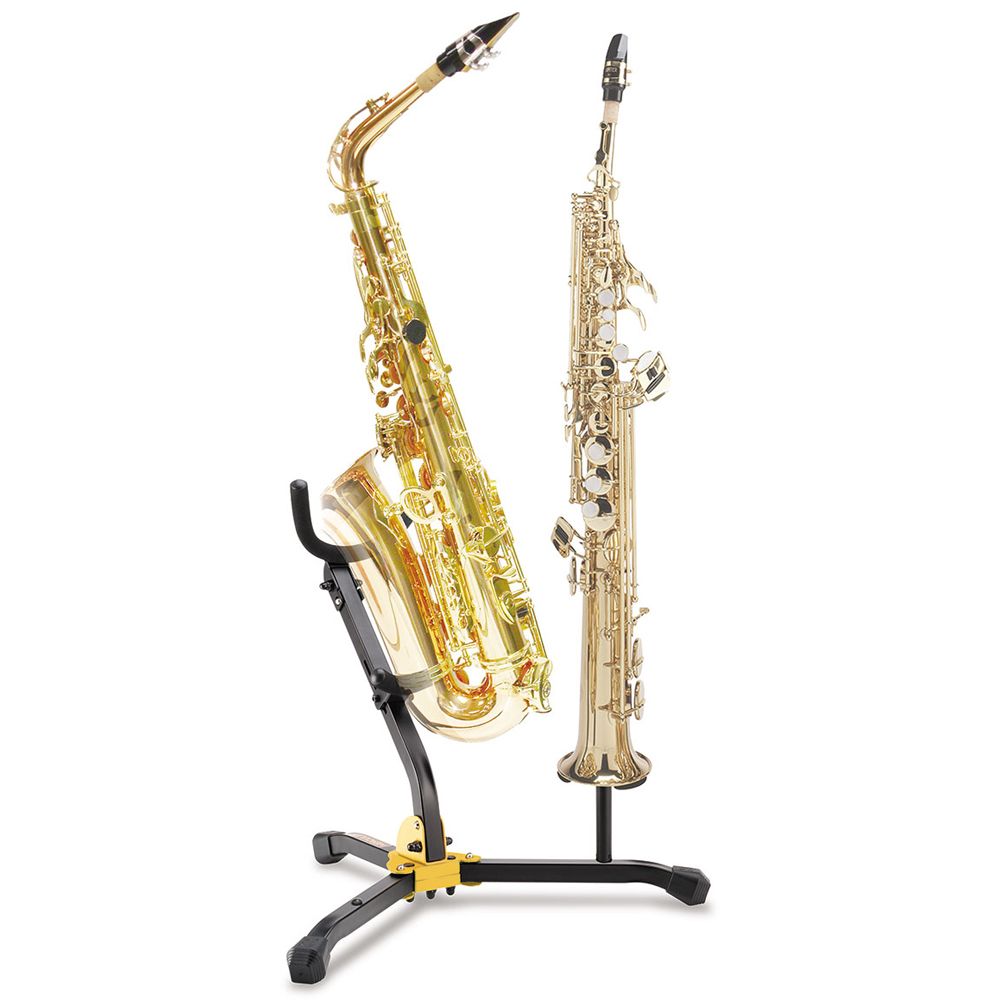 Hercules 1 Alto//Tenor Saxohpone and 1 Soprano Saxohpone Stand with Bag
