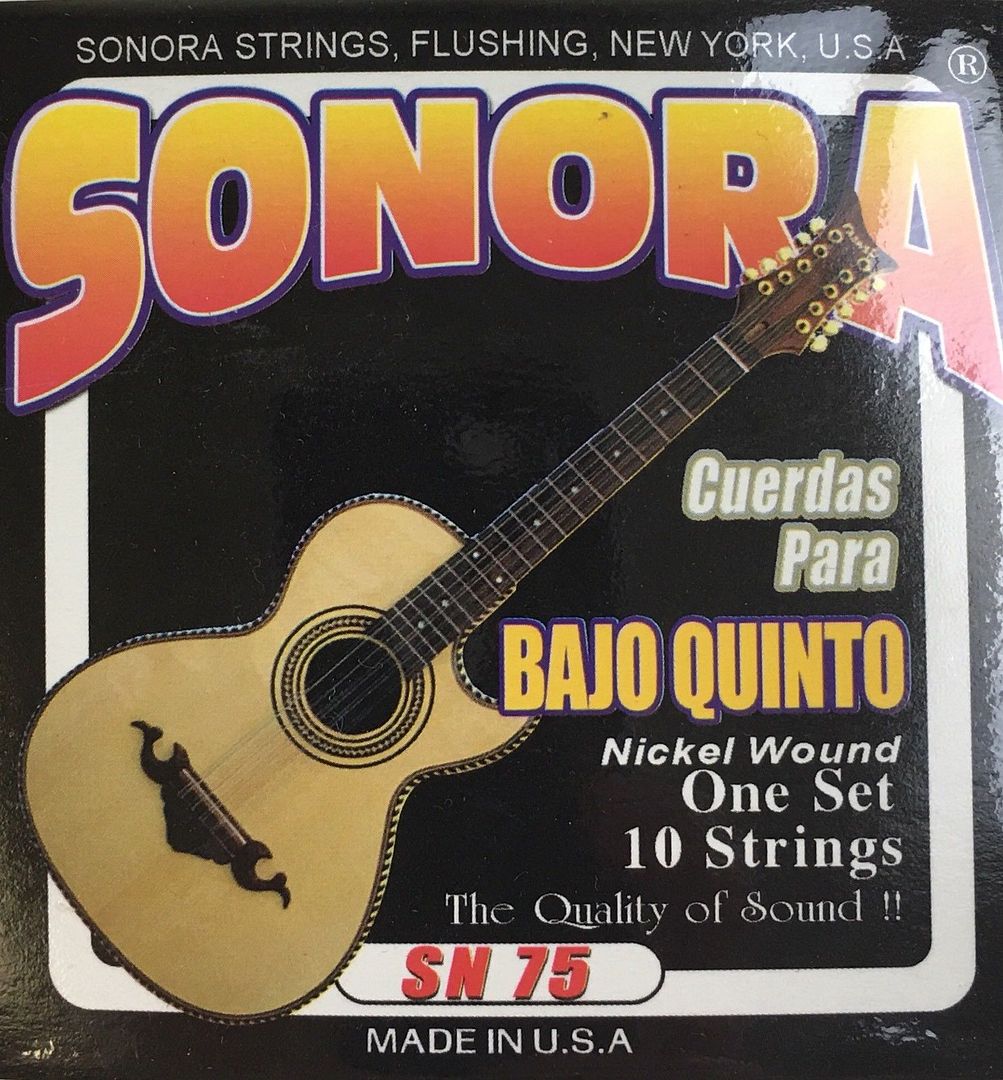 SONORA SN75 Cuerdas Para Bajo Quinto Guitar Strings Nickel Wound MADE