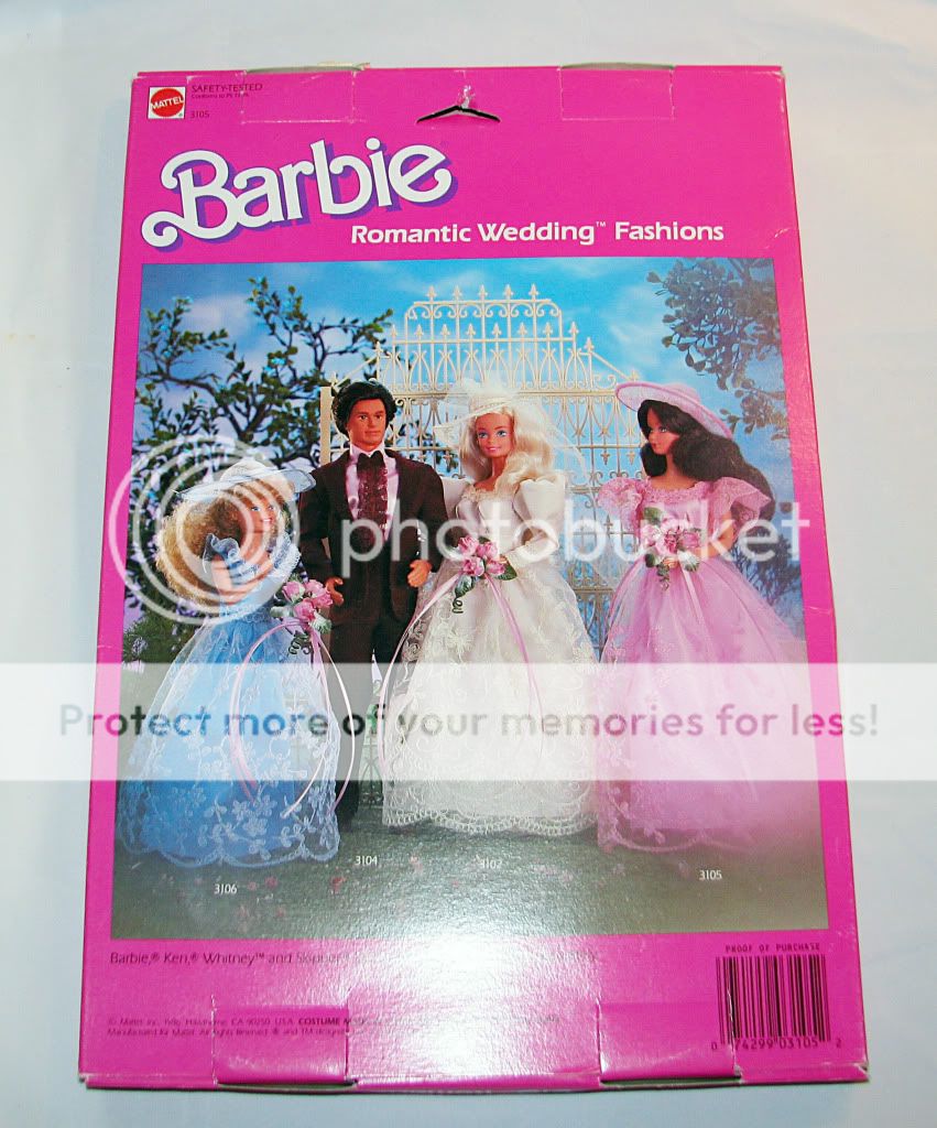 VINTAGE 1986 BARBIE PJ ROMANTIC WEDDING FASHION OUTFIT P.J # 3105 MINT 